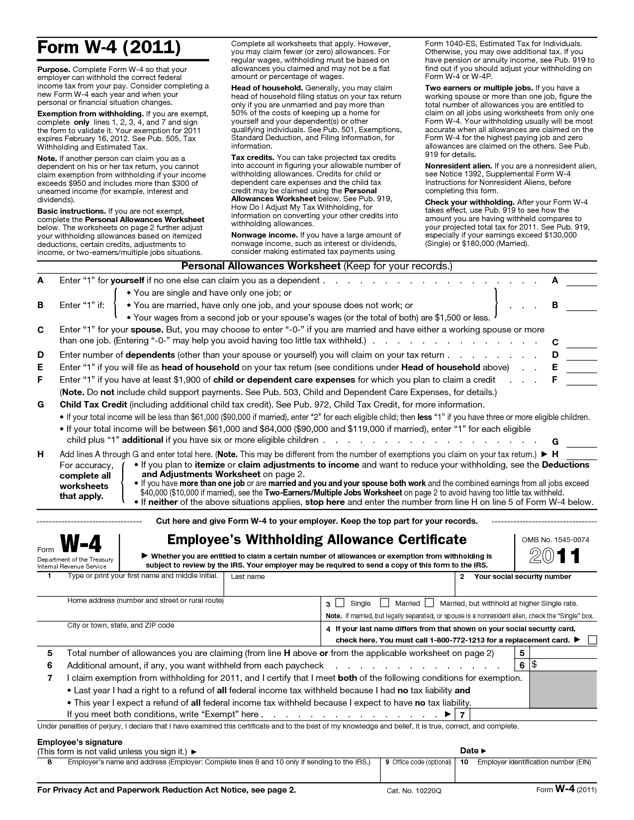 Tweak Your Withholding Taxes: Filing a New W4 Form with Your Employer  Kelly Whytocks Blog 